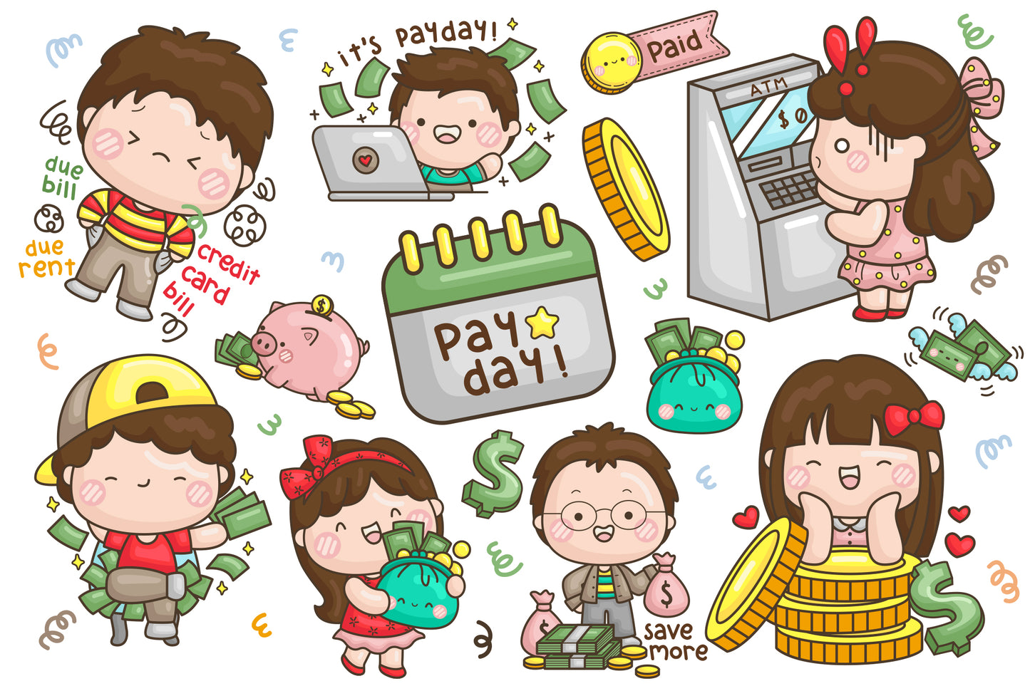 Payday Clipart - Salary Work Money Clip Art