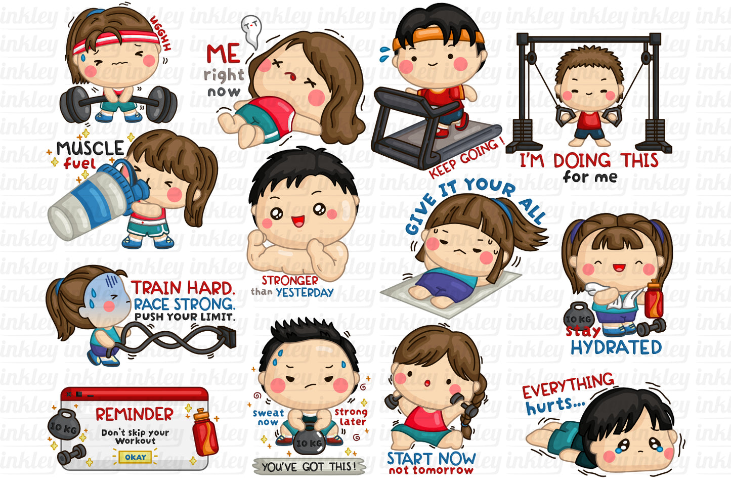 Fitness Health Clipart - Training Gym Clip Art