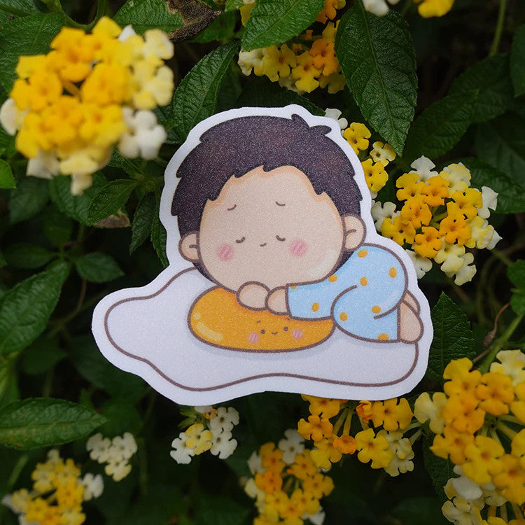 Boy Foodie Lovers Die Cut Sticker Sheet | Waterproof | Aesthetic Sticker | Sticker Sheet Pack | Planner Sticker