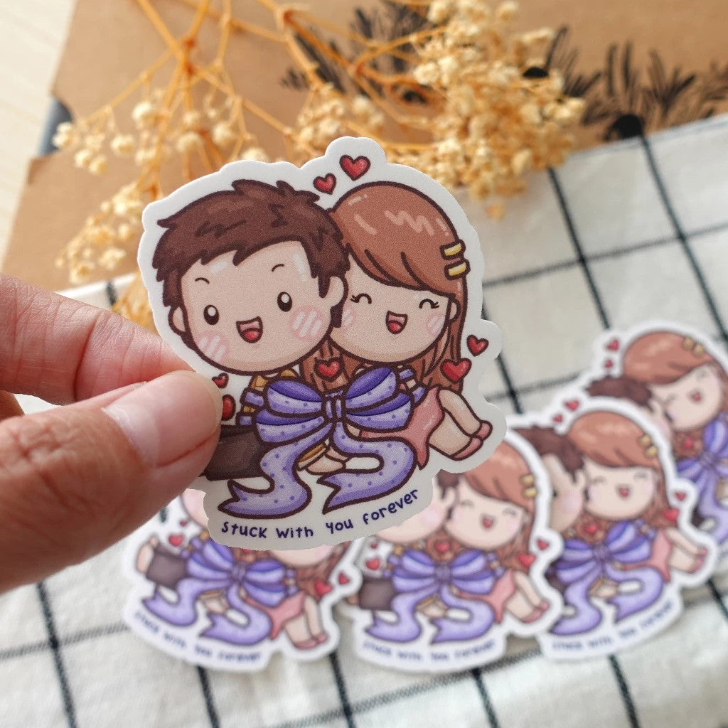 Valentine Die Cut Sticker Sheet | Waterproof | Aesthetic Sticker | Sticker Sheet Pack | Planner Sticker