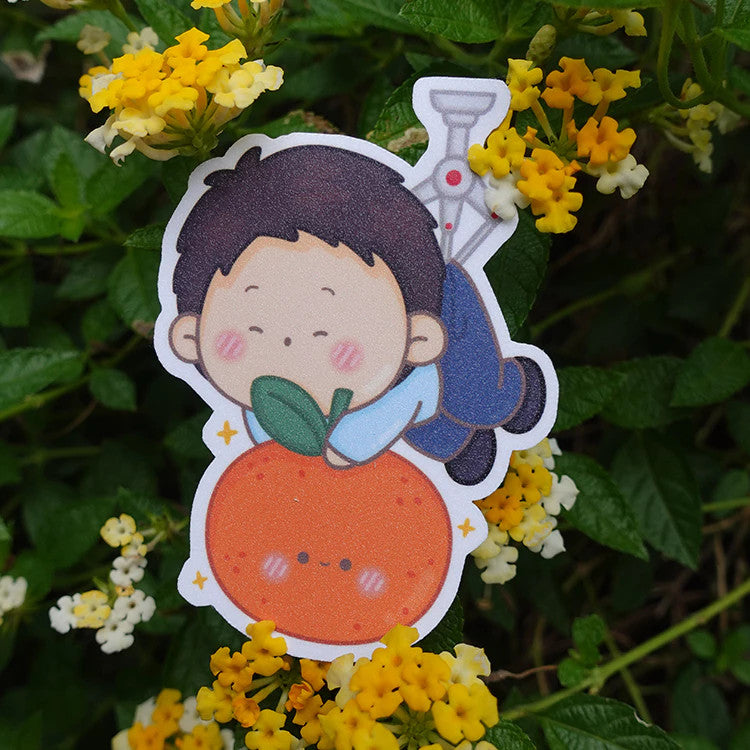 Boy Foodie Lovers Die Cut Sticker Sheet | Waterproof | Aesthetic Sticker | Sticker Sheet Pack | Planner Sticker