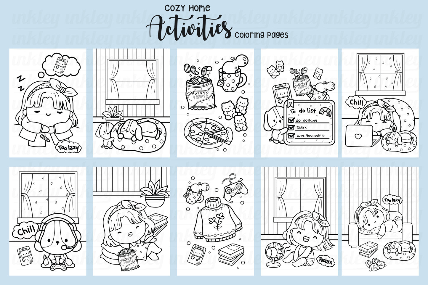 Cozy Home Coloring Pages Books