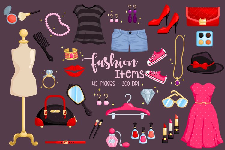 Fashion Accesories Clipart - Woman Dress Clip Art