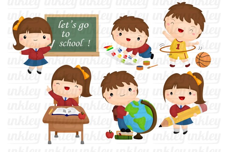 School Activity Clipart - Learning and Study Clip Art