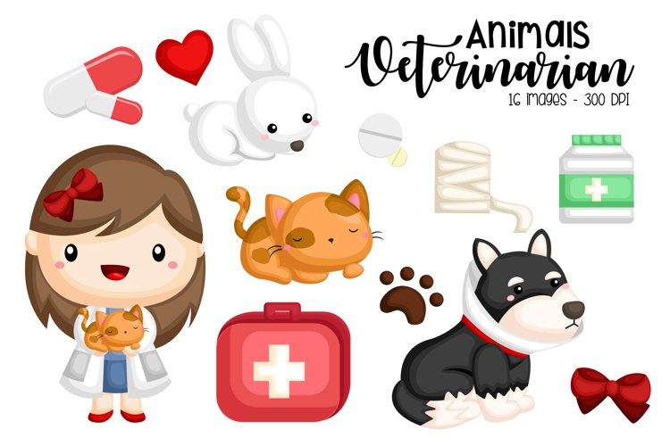 Animal Vet Clipart - Cute Animal Clipart