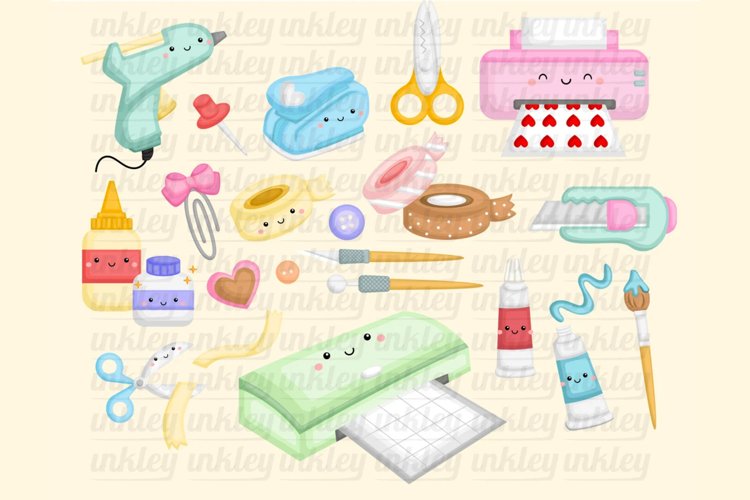 Craft Supplies Clipart - Hobby Clip Art