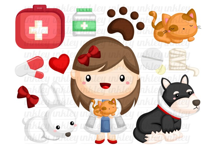 Animal Vet Clipart - Cute Animal Clipart