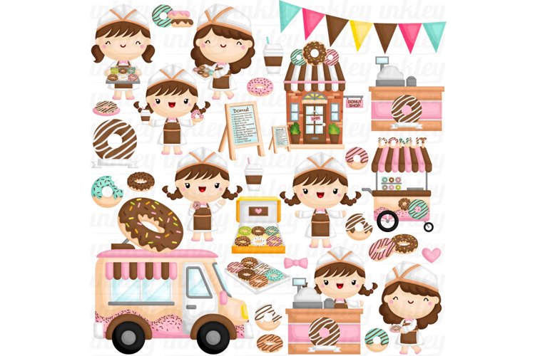 Donut Truck Clipart - Cute Kids Clip Art