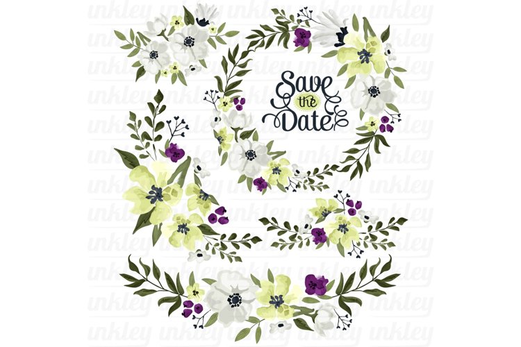 Spring Flower Clipart - Green Flower Clip Art