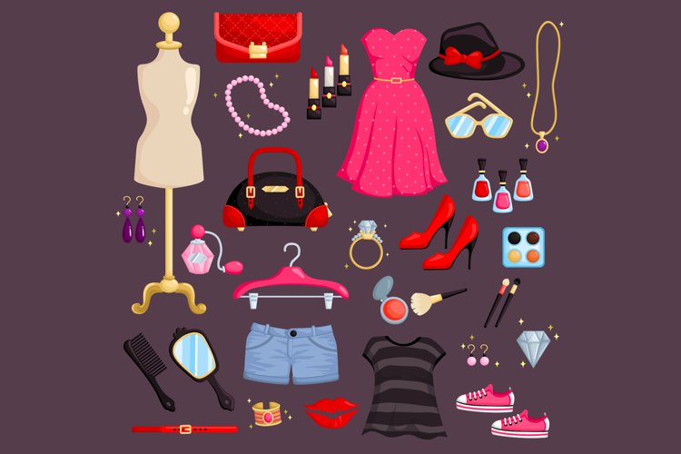 Fashion Accesories Clipart - Woman Dress Clip Art