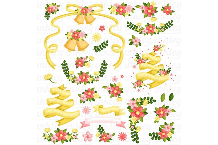 Wedding Flower Clipart - Floral Arrangement Clip Art