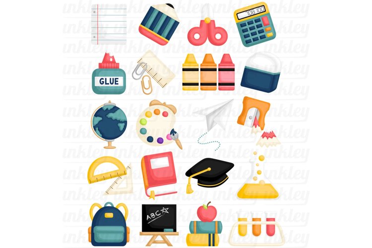 School Supplies Clipart - Education and Learning Clip Art