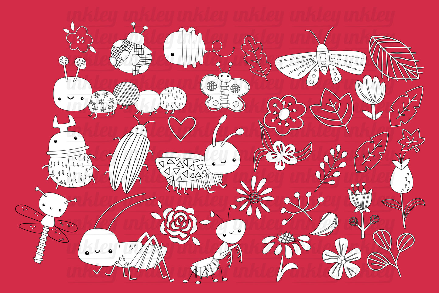 Baby Bug Clipart - Cute Bugs Types Clip Art Coloring