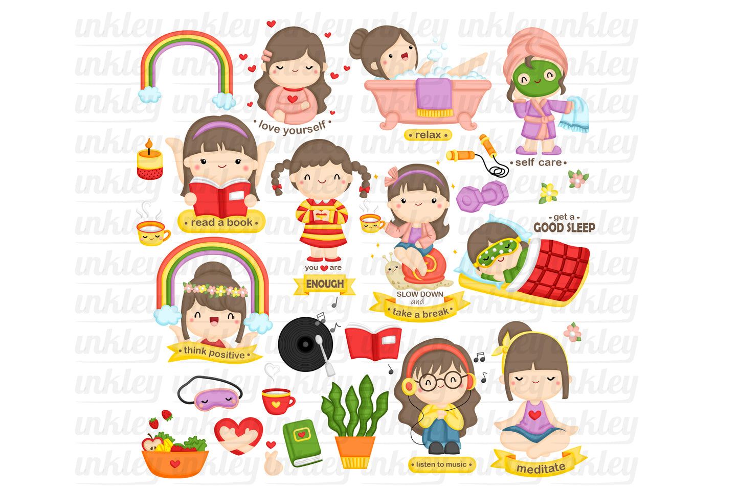 Self Love Clipart - Positivity Clip Art