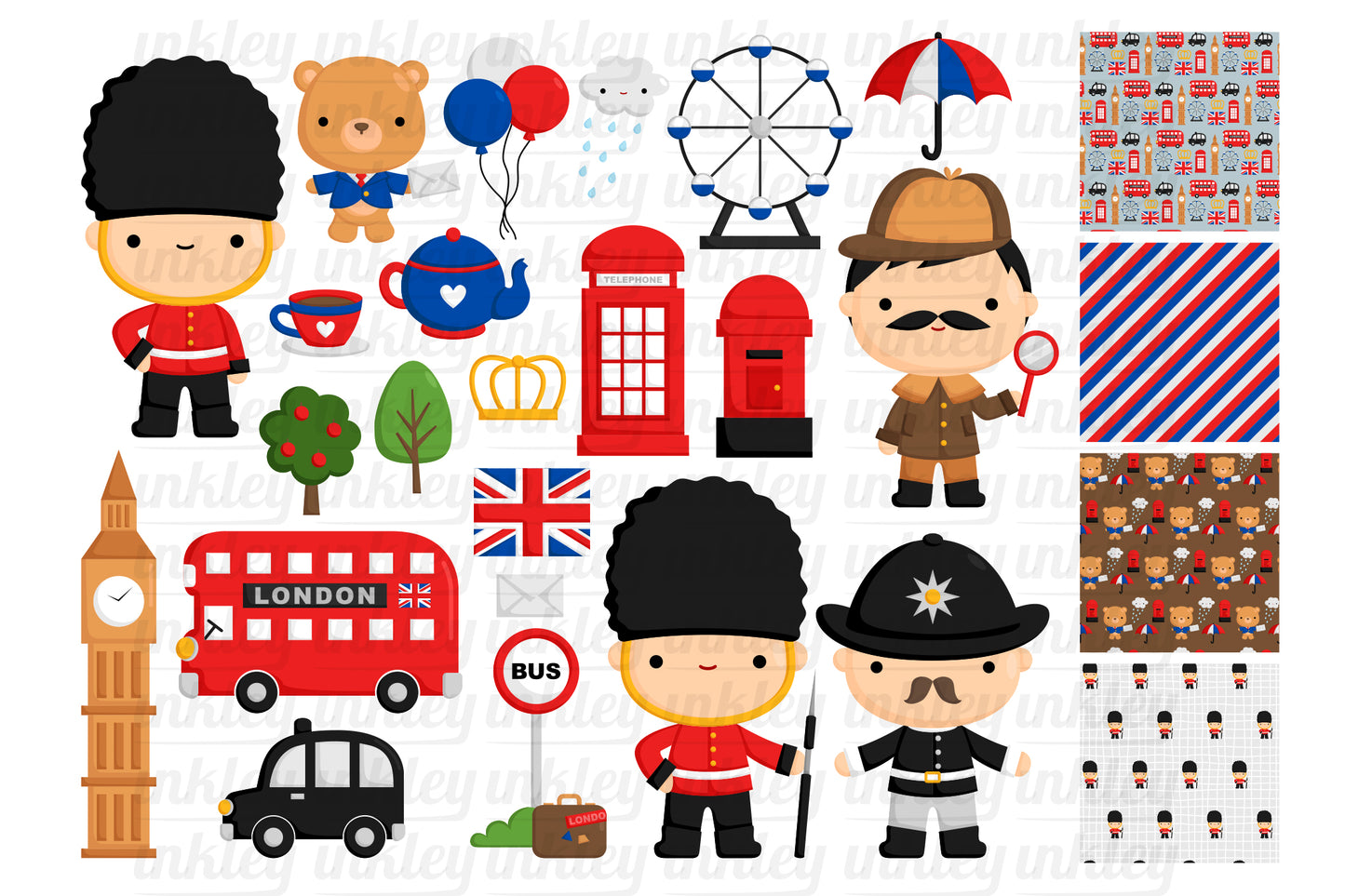 Doodle United Kingdom Cute Clipart
