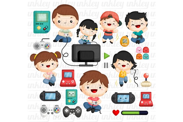 Video Game Clipart - Cute Kids Clip Art