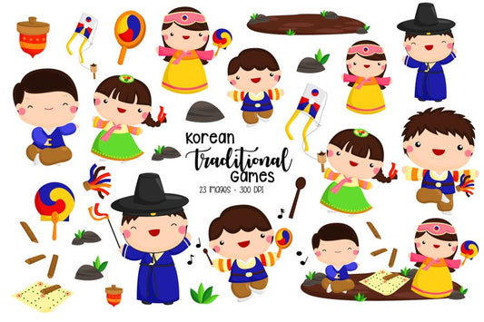 Korean Family Clipart - Culture and Tradition Clip Art