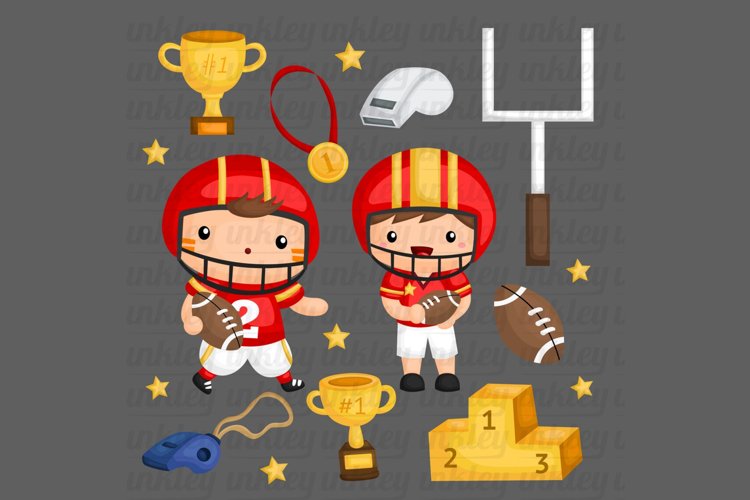 American Football Clipart - Sport Game Clip Art