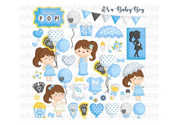 Cute Pregnancy Clipart - Mom to be Clip Art
