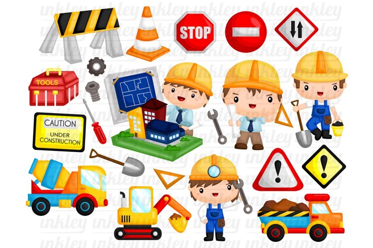 Architect and Consruction Clipart - Job and Occupation
