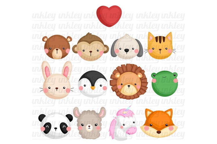 Animal Icons Clipart - Animal and Love