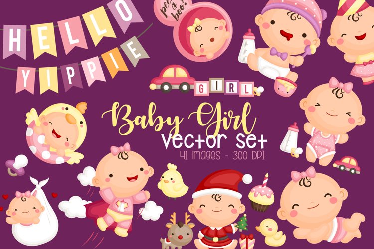 Cute Baby Girl Clipart - Cute Babies Clip Art