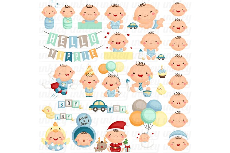 Cute Baby Boy Clipart - Cute Babies Clip Art