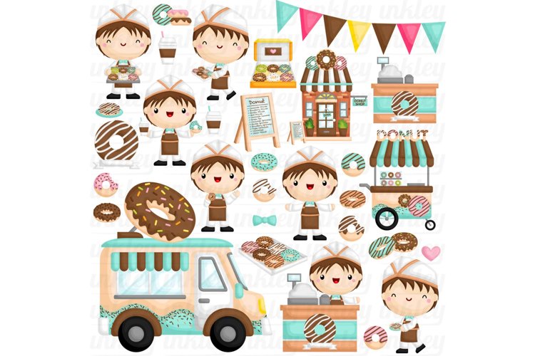 Donut Truck Clipart - Cute Kids Clip Art