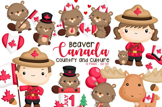 Canada Culture Clipart - Beaver Clip Art