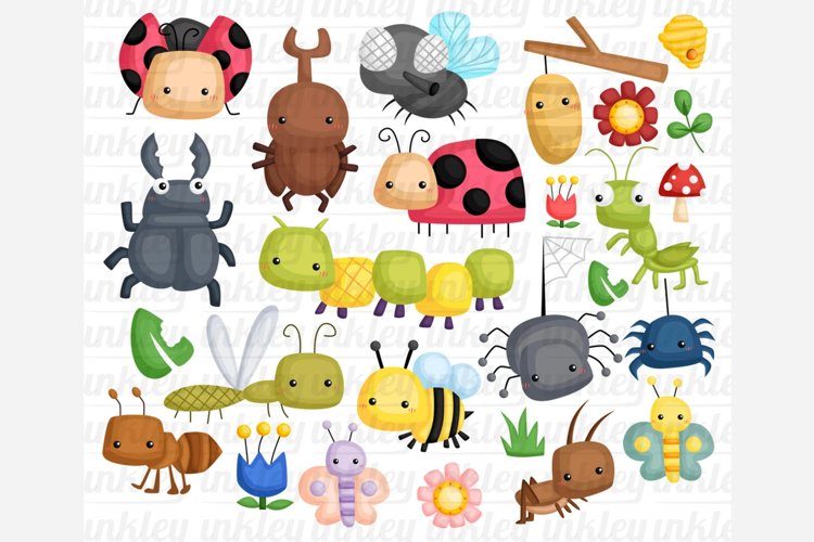 Cute Bugs Clipart - Bugs Types Clip Art