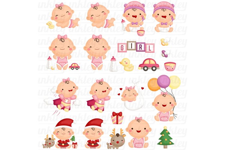Cute Baby Girl Clipart - Cute Babies Clip Art