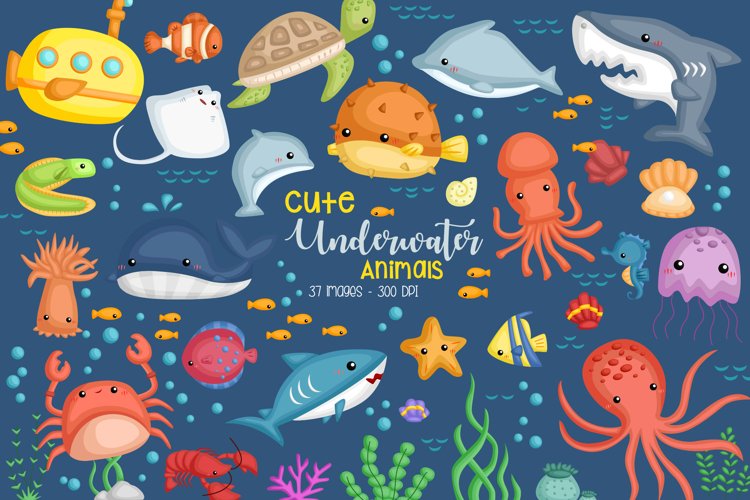 Underwater Clipart - Under the Sea Clip Art