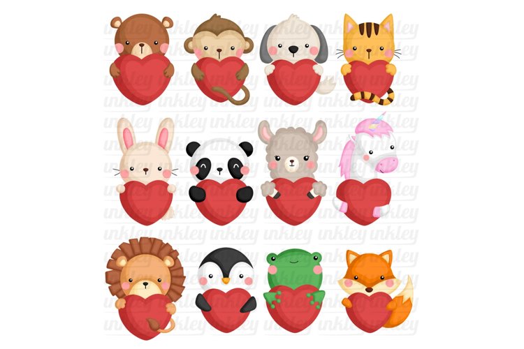 Animal Icons Clipart - Animal and Love