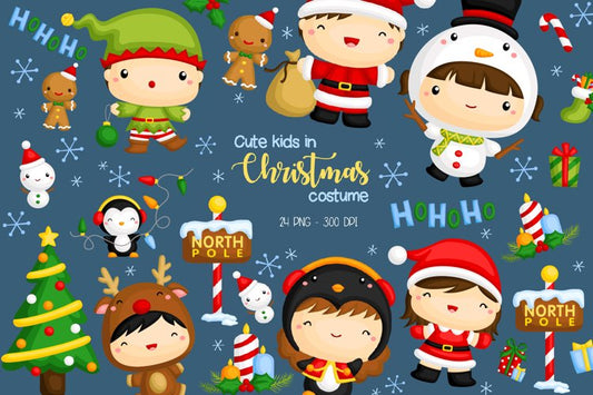 Cute Christmas Clipart - Santa Claus Clip Art