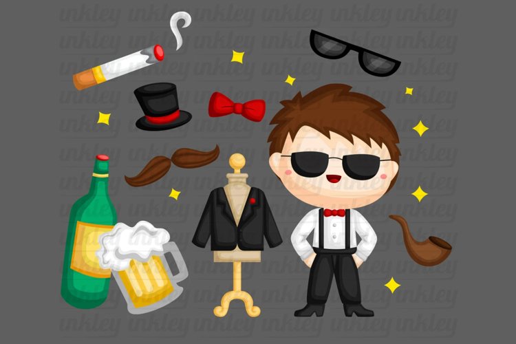 Bachelor Party Clipart - Wedding Party Celebration Clip Art