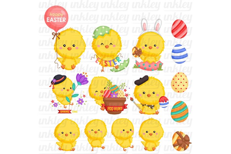 Easter Chicken Clipart - Cute Animal Clip Art