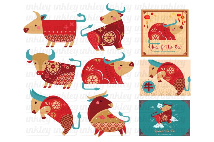 Year of the Ox Clipart - Chinese New Year Clip Art