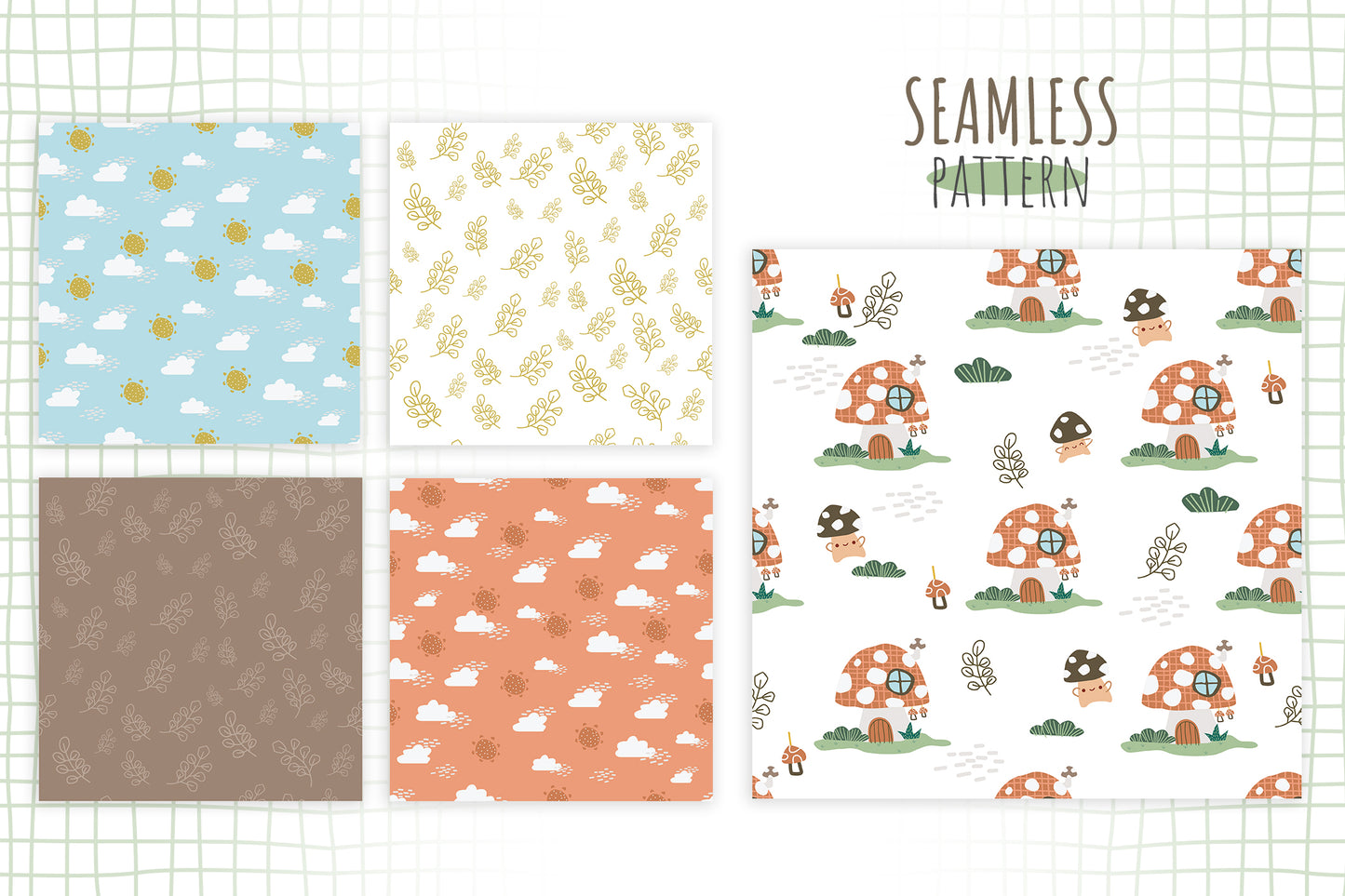 Cute Mushroom Digital Art - Cute Clipart