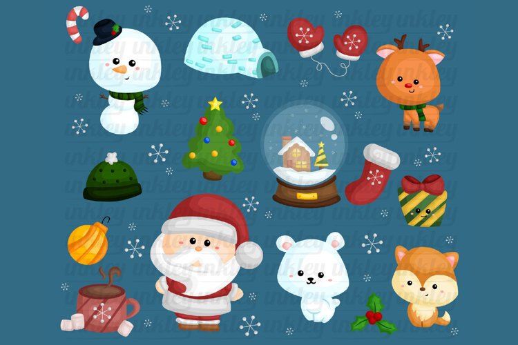 Cute Christmas Clipart - Santa Claus Clip Art