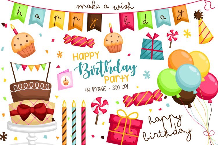 Birthday Cake Clipart - Birthday Party Clip Art