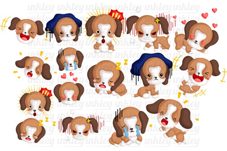 Cute Beagle Clipart - Dog Breed Clip Art