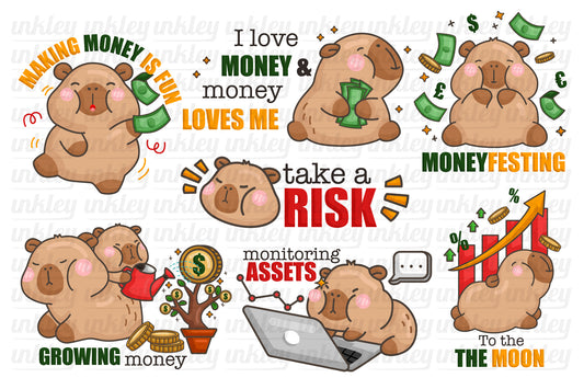 Capybara Investor Clipart - Investing Clip Art