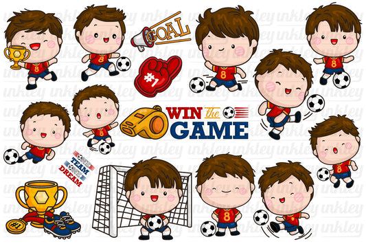 Soccer Clipart - Cute Sports Clip Art