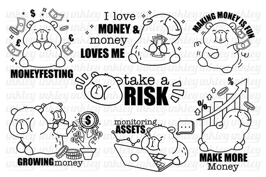 Capybara Investor Clipart - Investing Clip Art