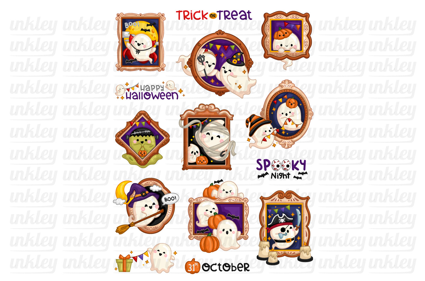 Cute Ghost Clipart - Cute Halloween Clip Art