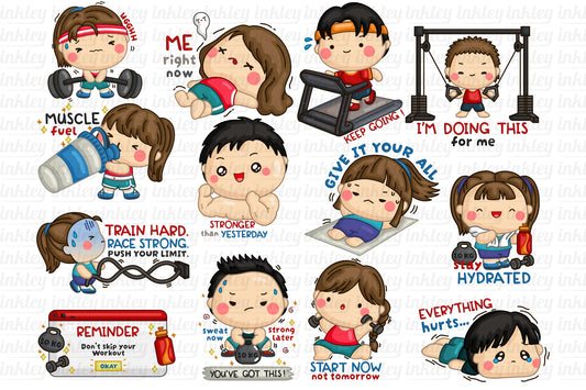 Fitness Health Clipart - Training Gym Clip Art