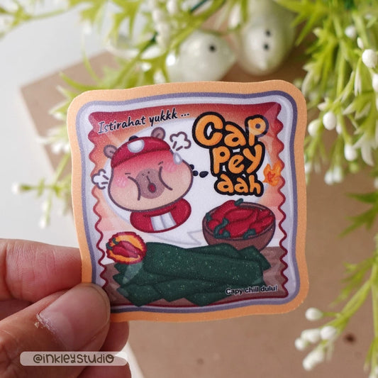 Capybara Die Cut Sticker Sheet  | Waterproof  | Aesthetic Sticker | Sticker Sheet Pack | Planner Sticker