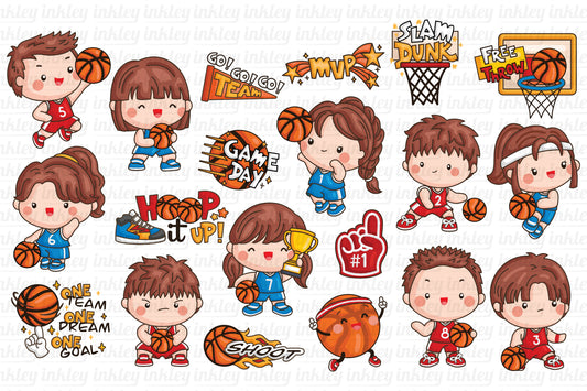Basketball Clipart - Cute Sports Clip Art
