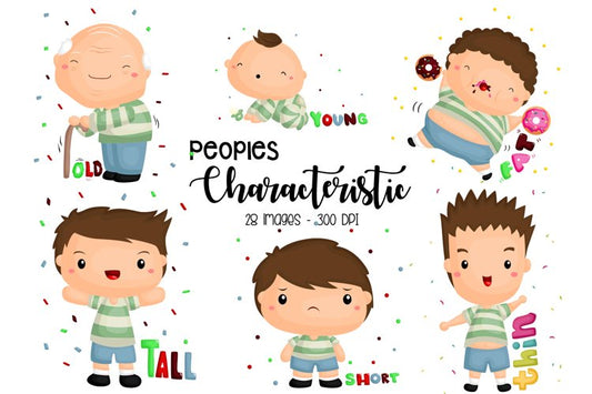 People Characteristic Clipart - Body Type Clip Art
