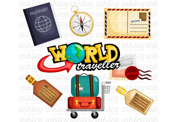 World Travel Clipart - Travelling Equipment Clip Art